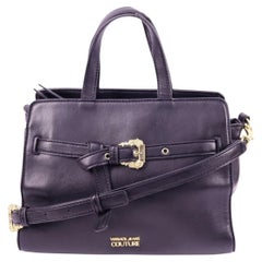 Versace Jeans Couture Schwarze Gürteltasche mit Henkel