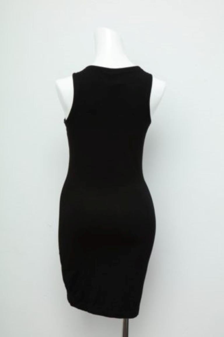 Women's Versace Jeans Couture Black Body Con Dress For Sale