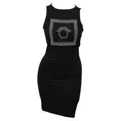 Vintage Versace Jeans Couture Black Body Con Dress