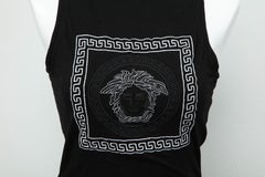 Versace Jeans Couture Black Body Con Dress with Medusa
