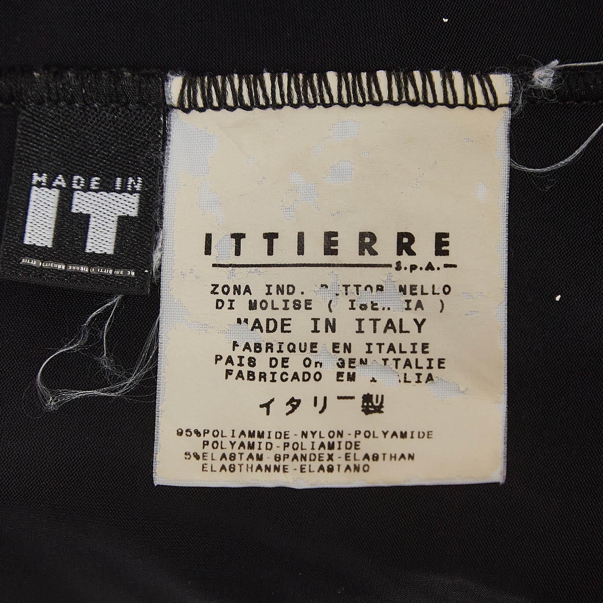 Versace Jeans Couture Top en jersey imprimé noir M. 1
