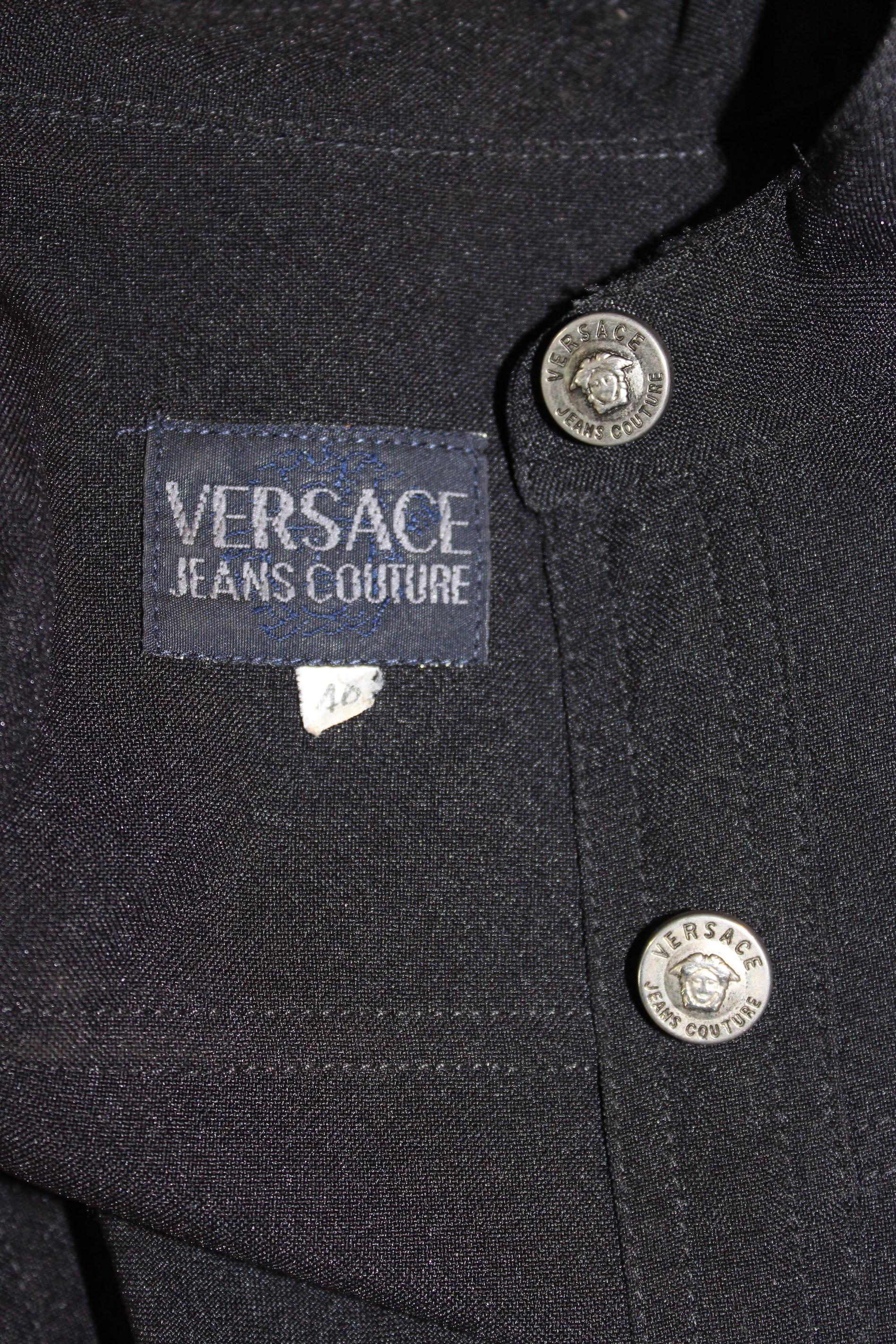 Versace Jeans Couture Black Short Casual Sheath Dress 1