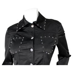 Versace Jeans Couture Black Studded Jacket circa Y2K