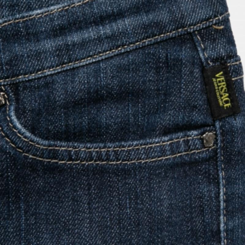 Versace Jeans Couture Vaqueros azules de pierna estrecha S Cintura 28 en venta 1