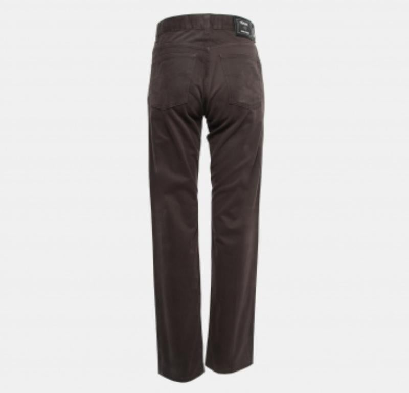 Versace Jeans Couture Vaqueros marrones de talle alto M Cintura 28