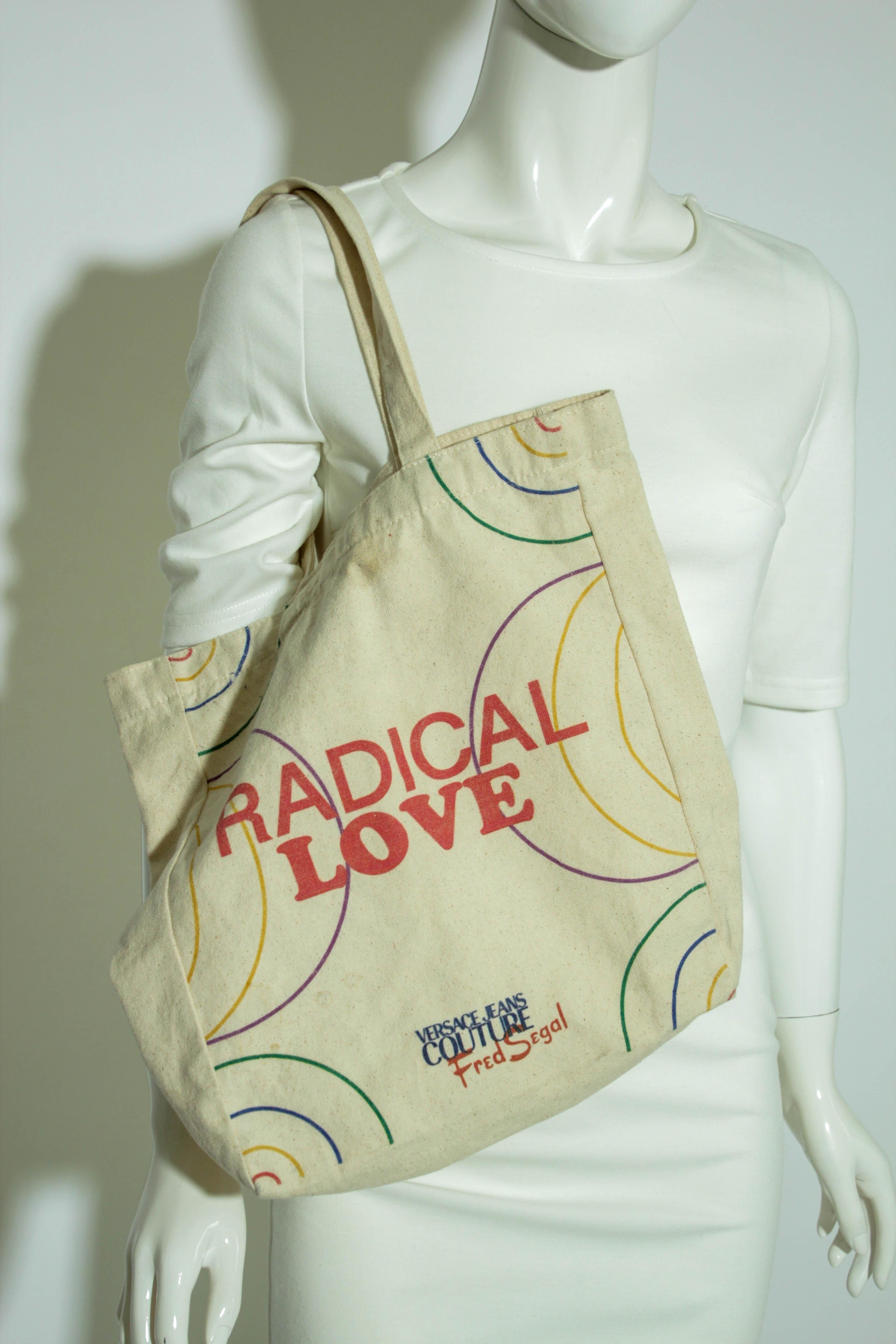 Versace Jeans Couture Canvas Tote Bag for Fred Segal Los Angeles For Sale 8