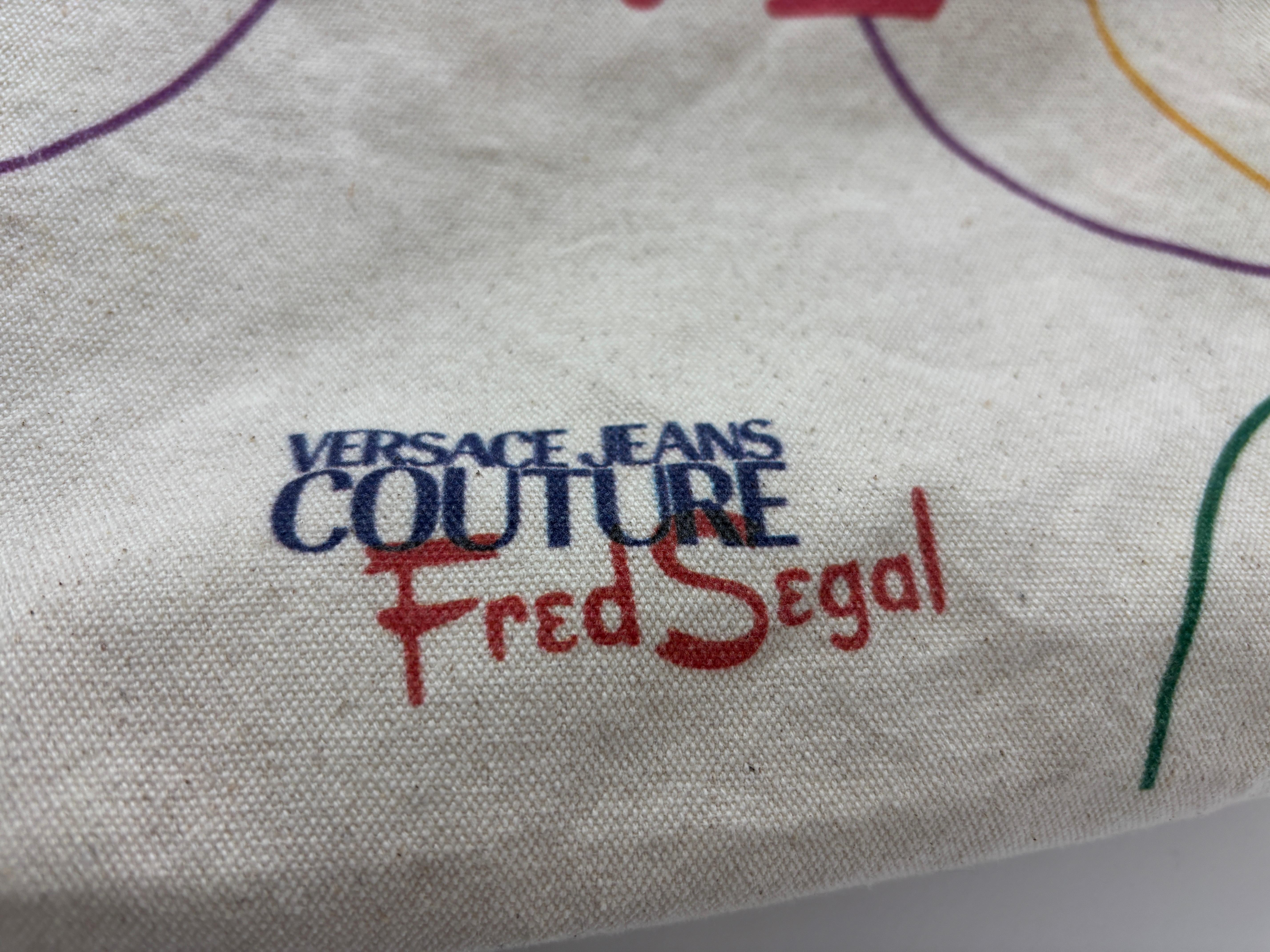 Versace Jeans Couture Canvas Tote Bag for Fred Segal Los Angeles For Sale 2