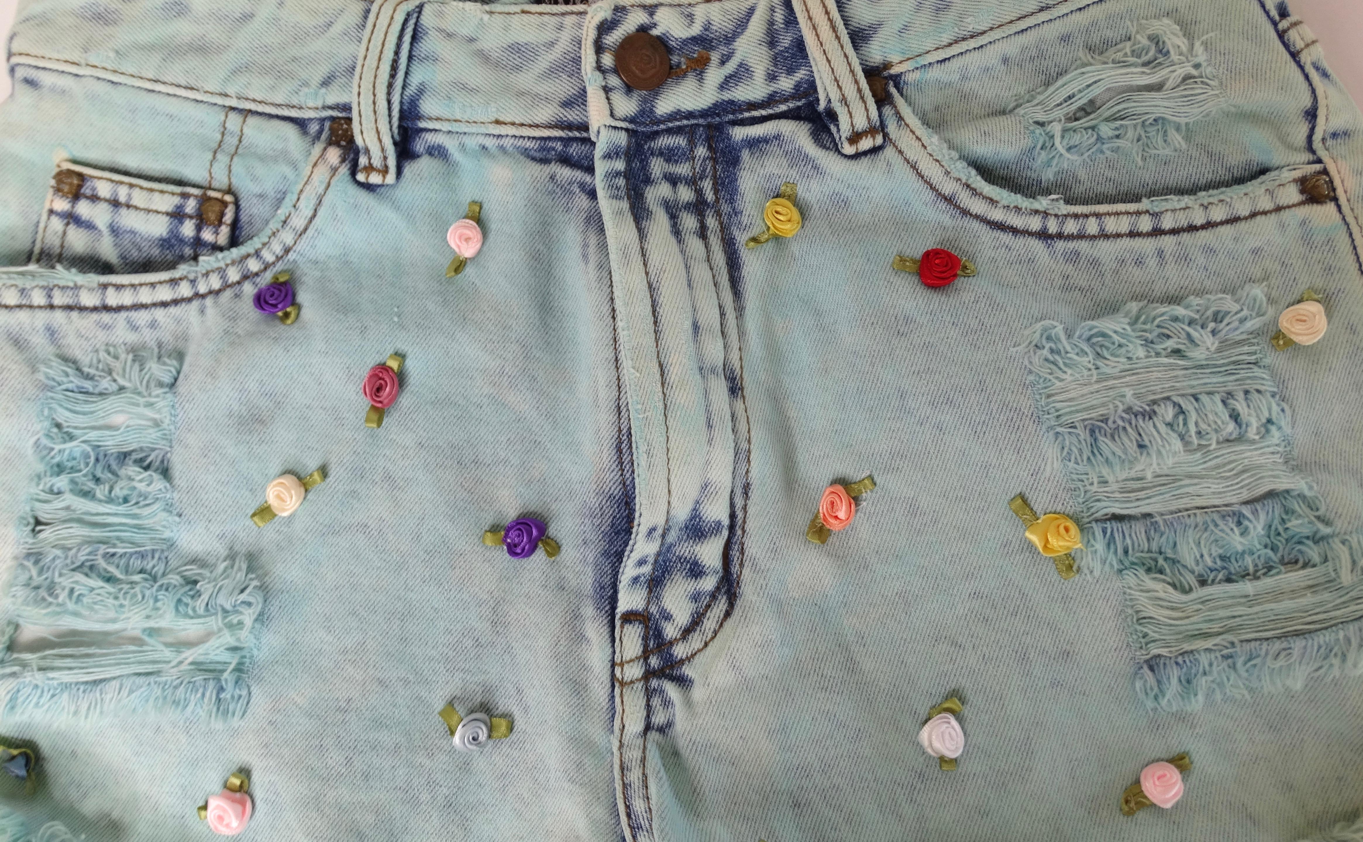 Versace Jeans Couture Cutoff Shorts with Rosettes 5