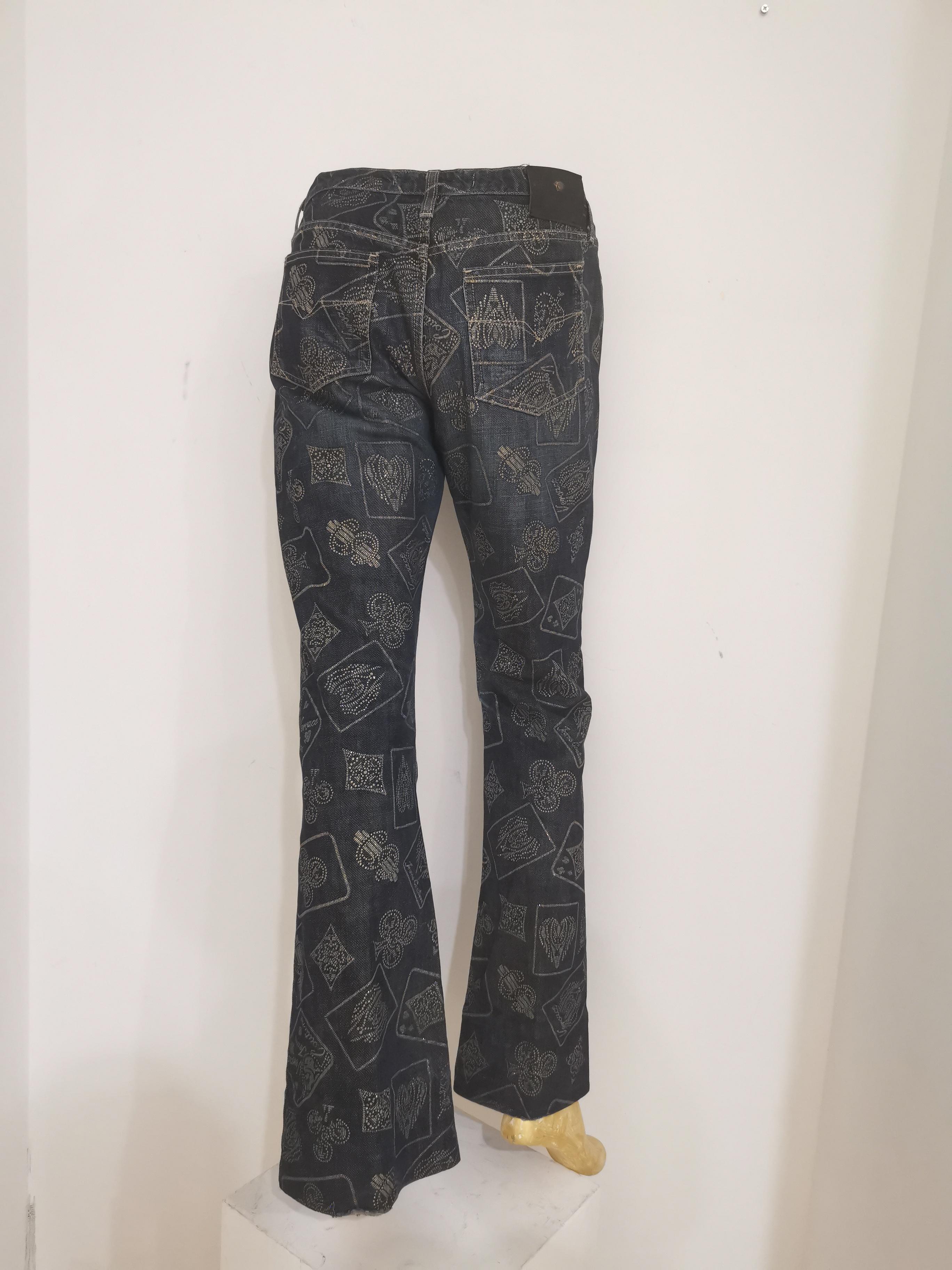 Couture Jeans aus Jeansstoff von Versace im Angebot 2