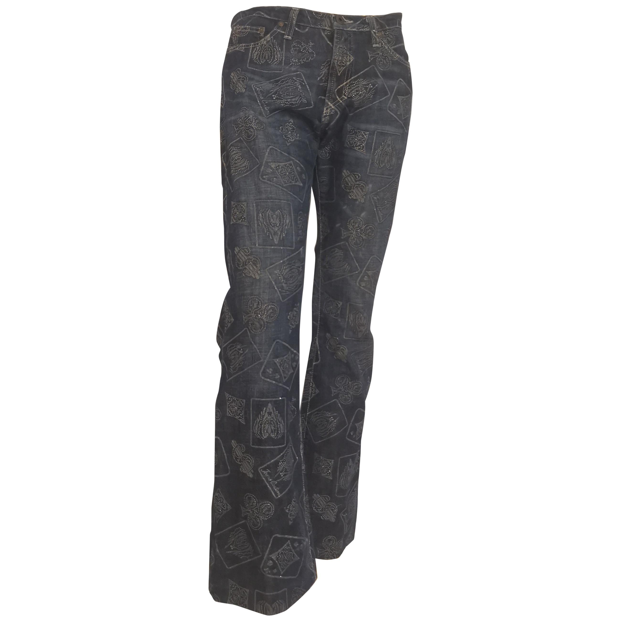 Couture Jeans aus Jeansstoff von Versace im Angebot