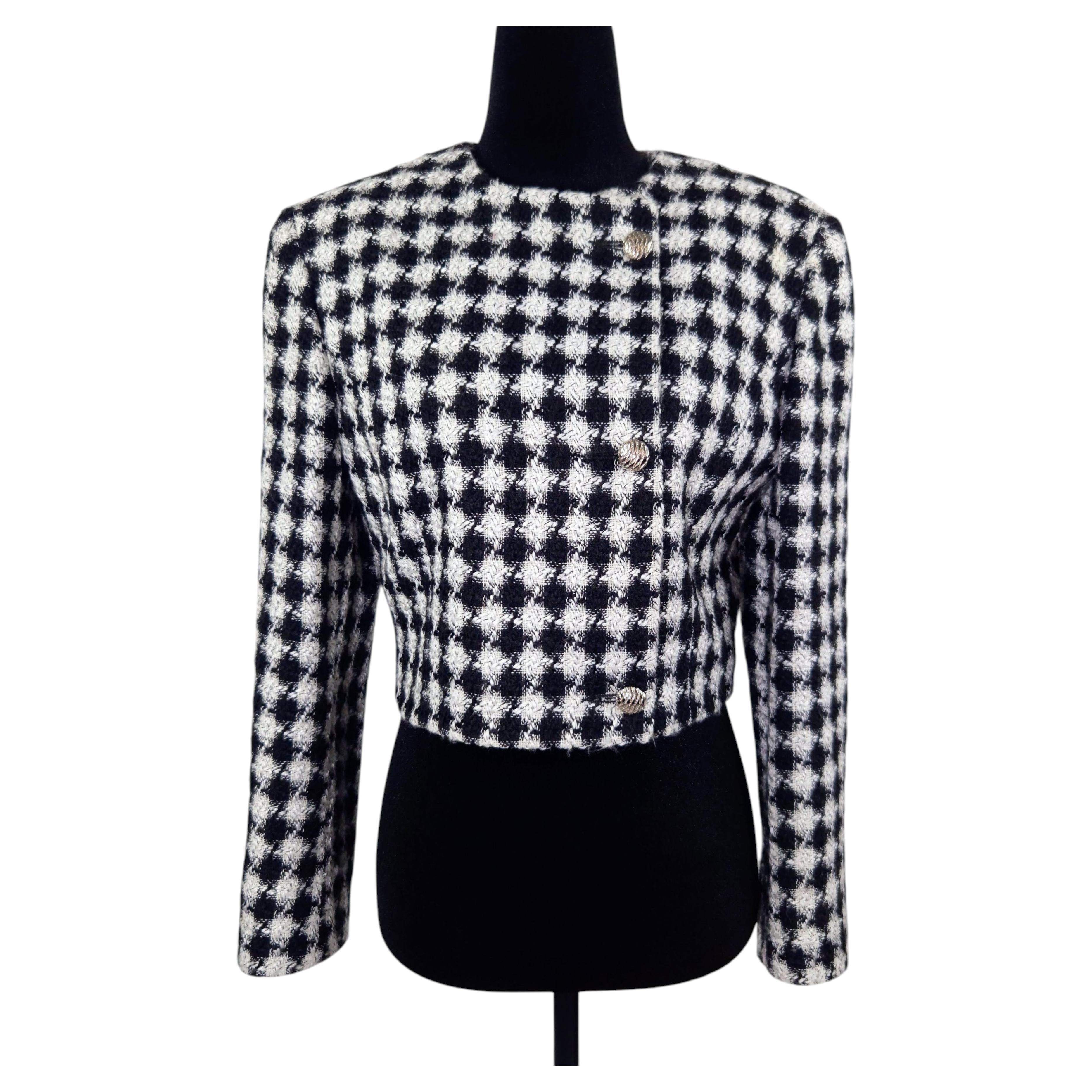 Versace Jeans Couture crop jacket supermodel era vintage 1990s