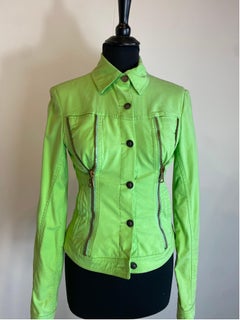 Versace Jeans Couture green lime Denim Jacket