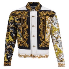 Versace Jeans Couture Logo Printed Denim Jacket