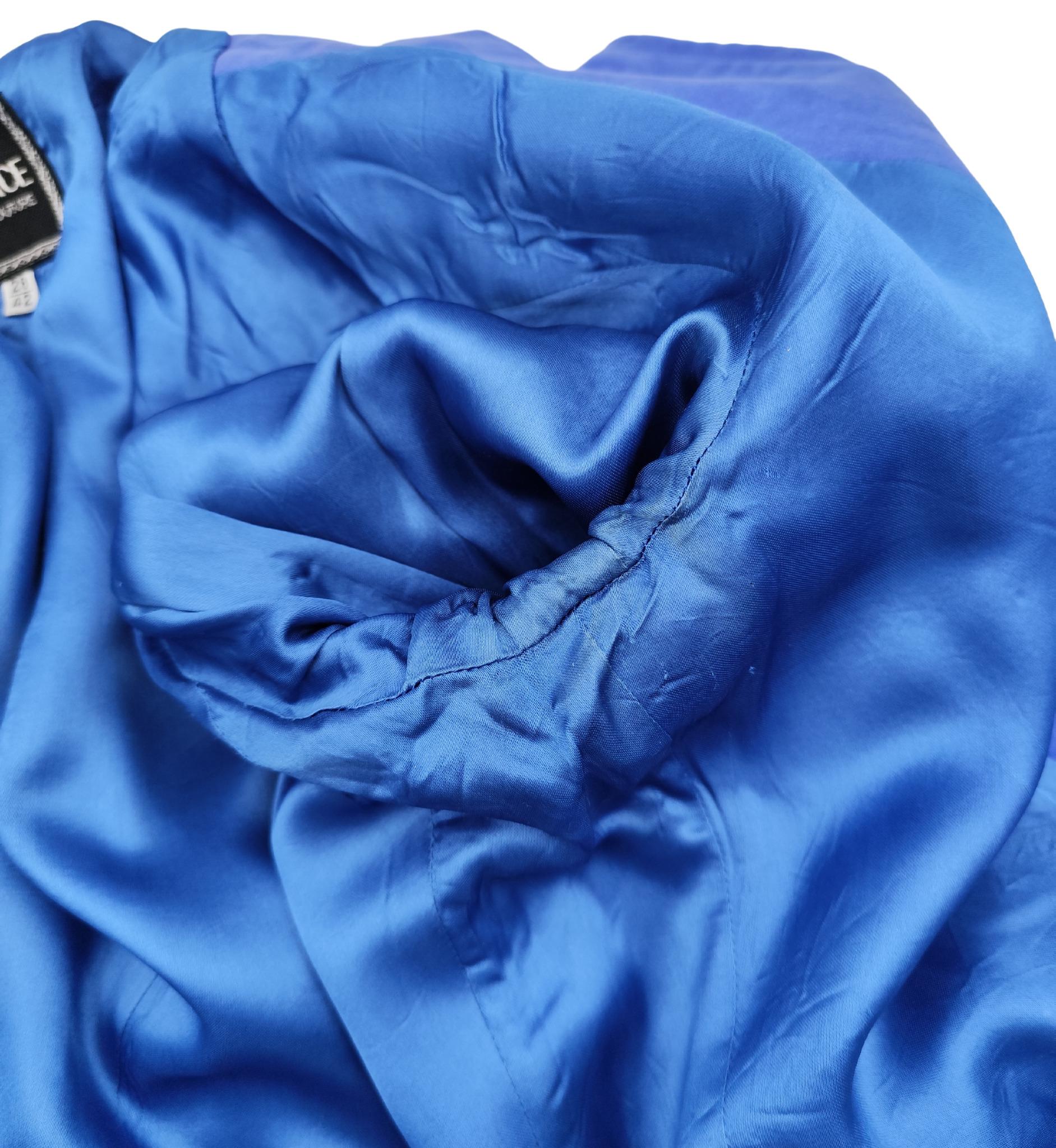 Versace Jeans Couture Medusa buttons blue jacket For Sale 7