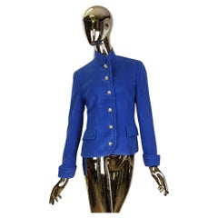 Versace Jeans Couture Medusa buttons blue jacket