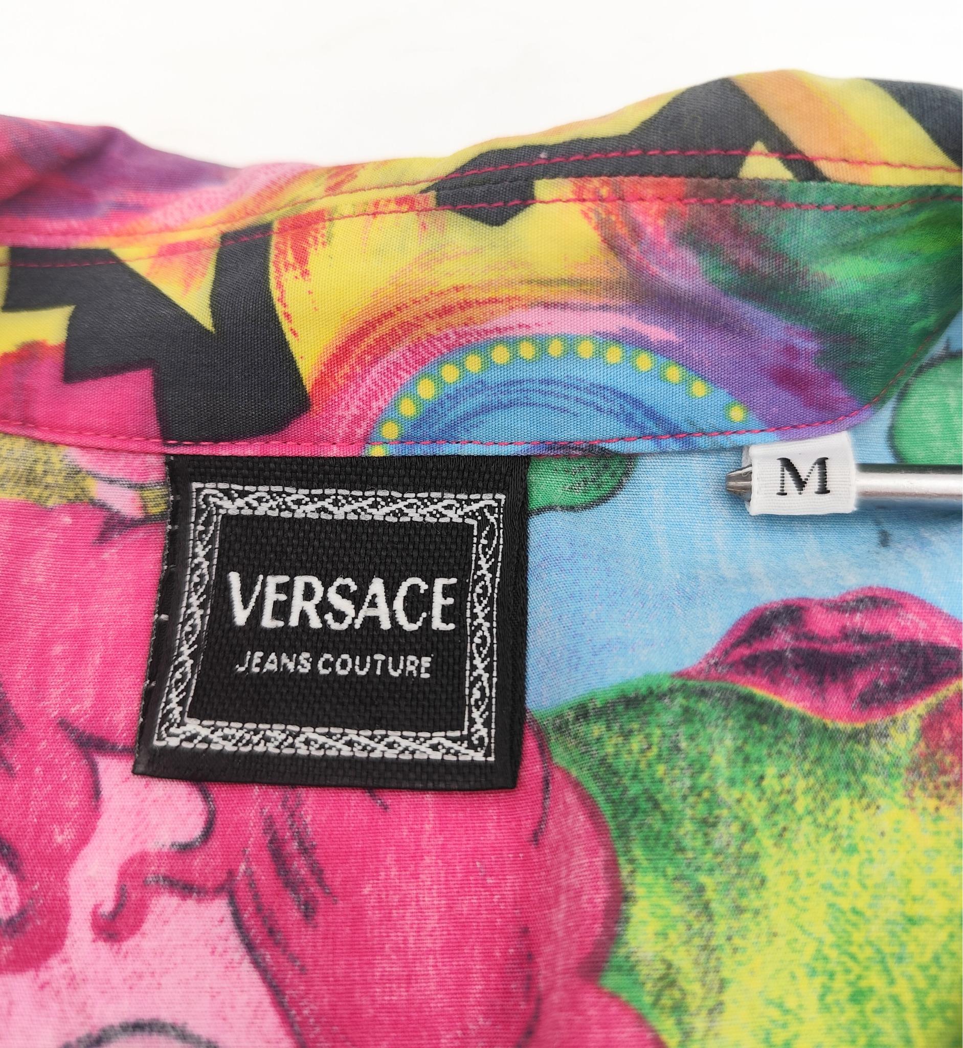 Versace Jeans Couture Herren S/S 1991 Pop Art Marilyn Monroe Betty Boop Druck Shirt im Angebot 9