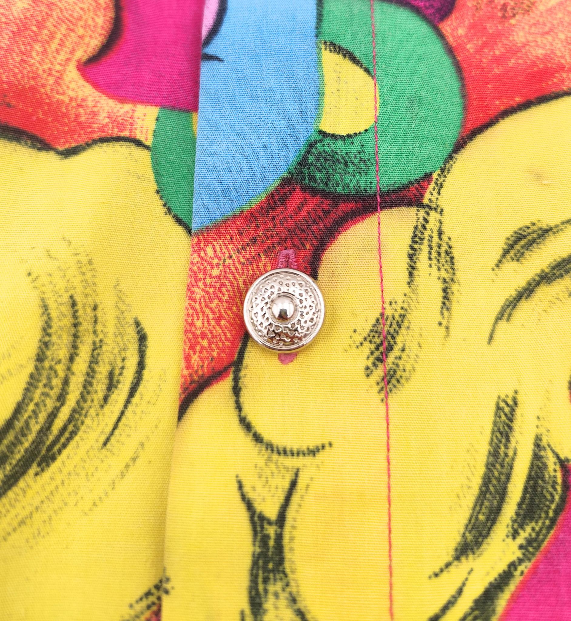 Versace Jeans Couture Herren S/S 1991 Pop Art Marilyn Monroe Betty Boop Druck Shirt im Angebot 4