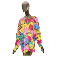 Versace Jeans Couture men S/S 1991 pop art Marilyn Monroe Betty Boop print shirt