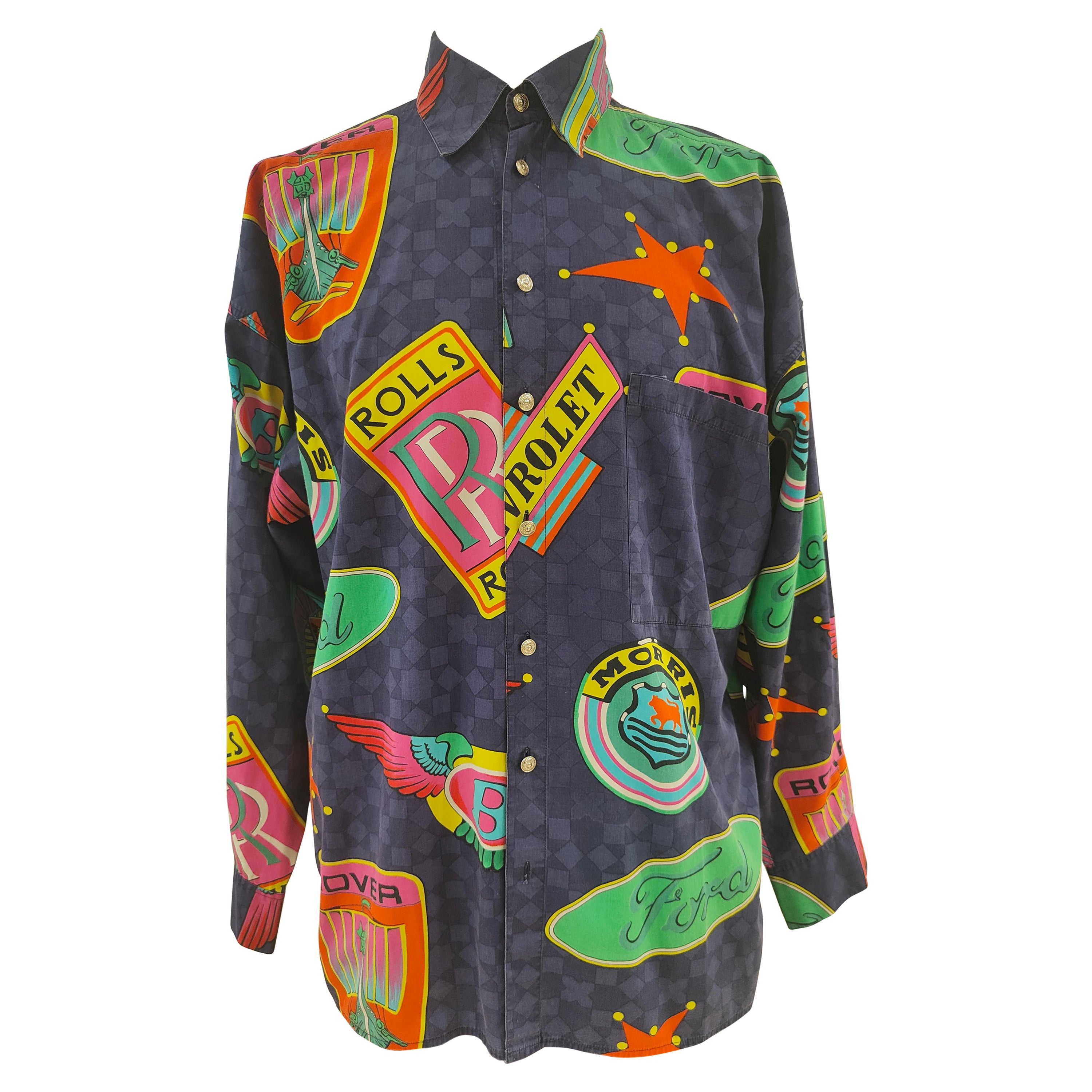 Chemise multicolore Versace Jeans Couture en vente