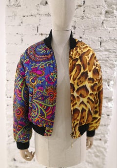 Versace Jeans Couture Multicoloured Wool Bomber