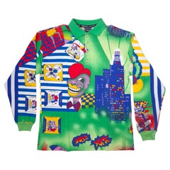 Versace Jeans Couture New York Jazz maglia a maniche lunghe, vintage 1990s