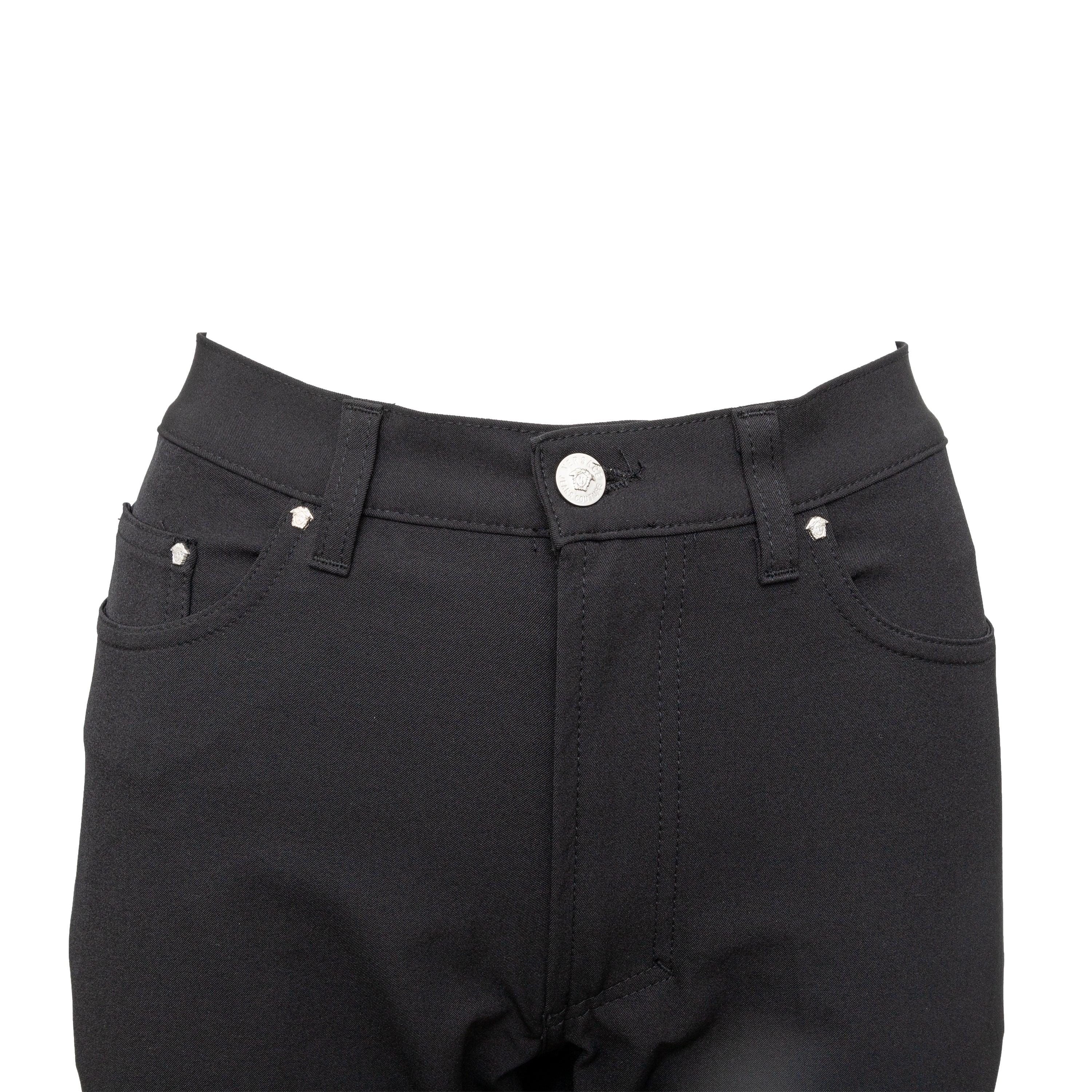 Nero Pantaloni Versace Jeans Couture - anni '00 in vendita