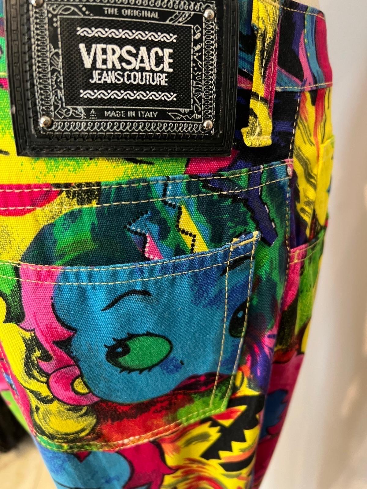 Women's or Men's Versace Jeans Couture raro pantalone runway 1991 For Sale