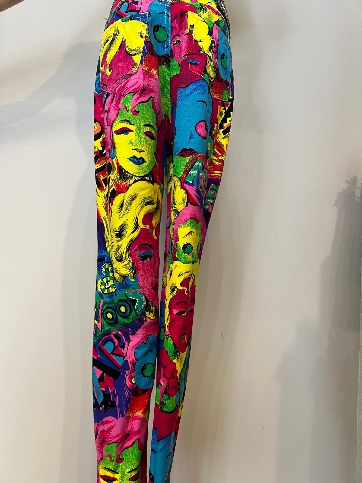 Versace Jeans Couture raro pantalone runway 1991 For Sale 1