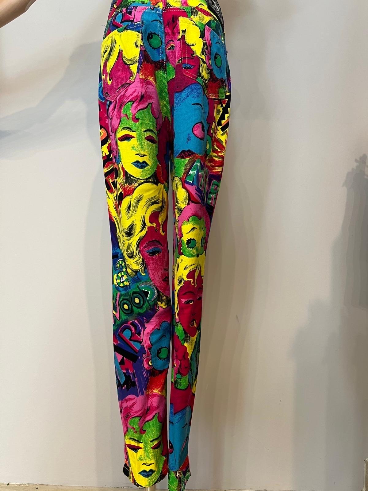 Versace Jeans Couture raro pantalone runway 1991 For Sale 2