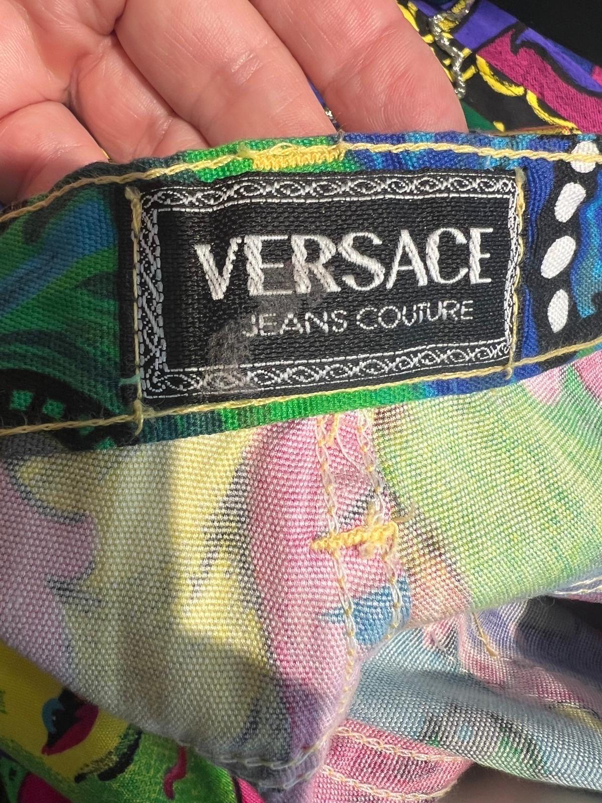 Versace Jeans Couture raro pantalone runway 1991 For Sale 4