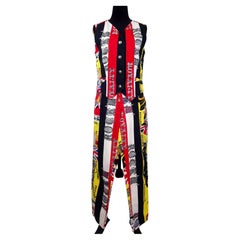 Versace Jeans Couture Rock and Royalty the Beatles complete pants and vest 90