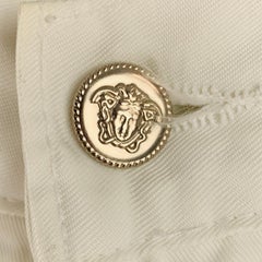 VERSACE JEANS COUTURE Size 30 White Denim 5 Pocket Jeans