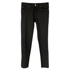 VERSACE JEANS COUTURE Size 34 Black Nylon Casual Pants