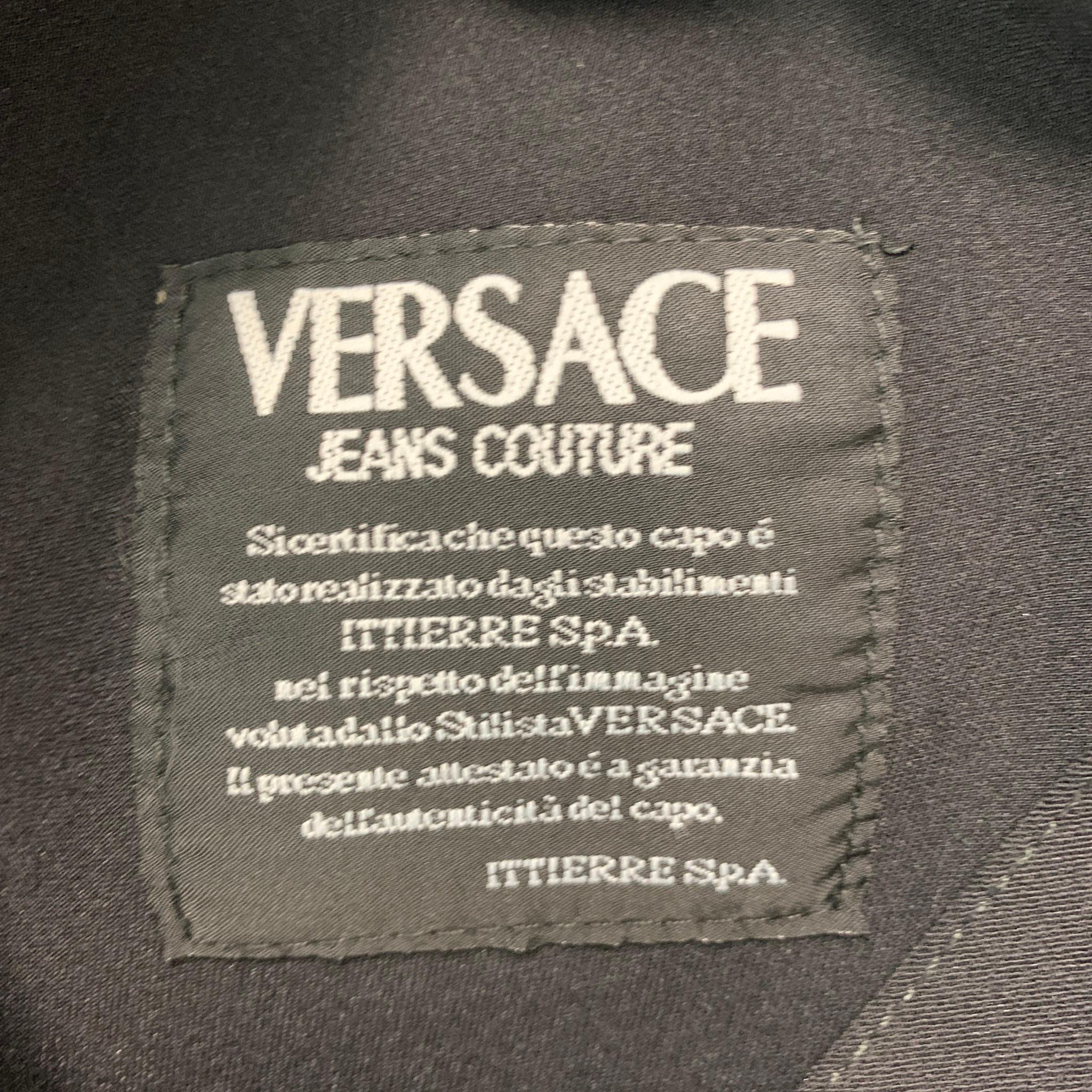 VERSACE JEANS COUTURE Size 34 Black Polyester Blend Jeans 3