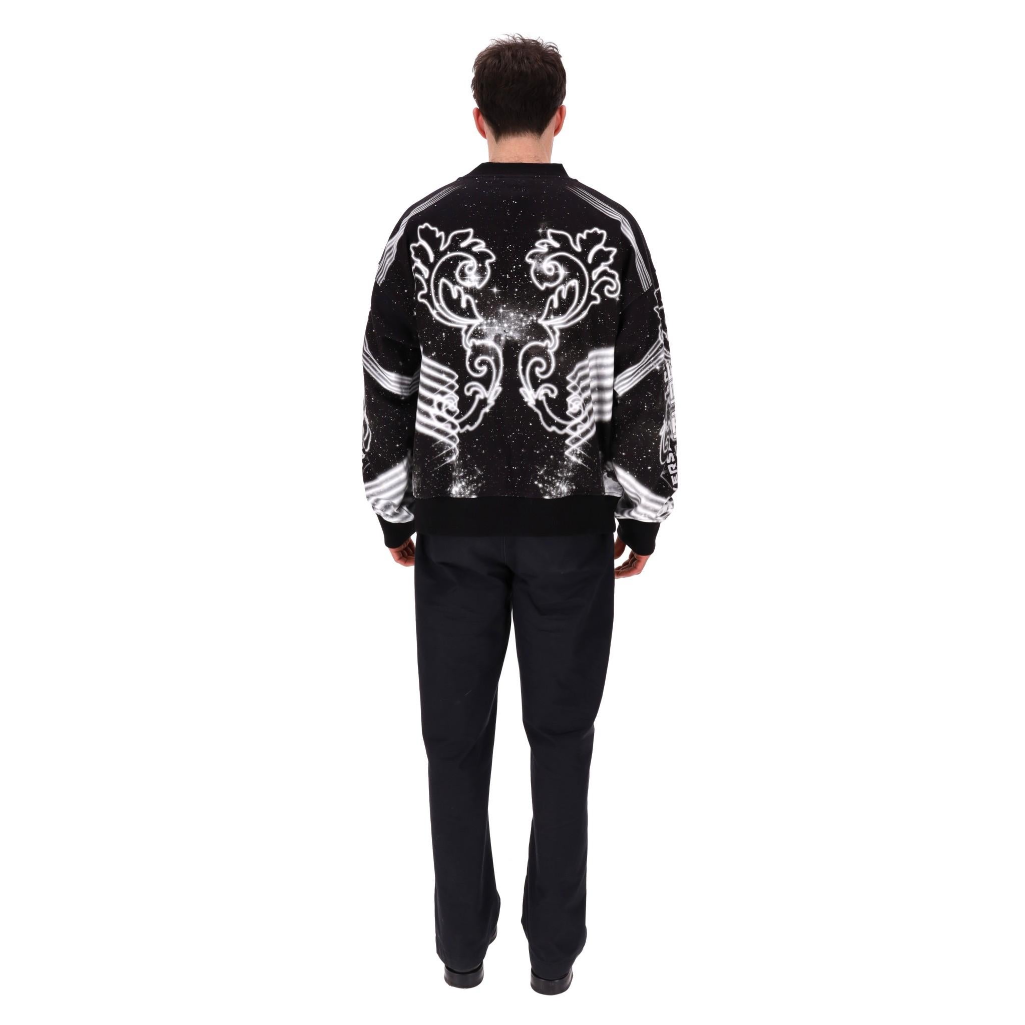 Versace Jeans Couture Space Couture Galaxy Cotton Sweatshirt In Excellent Condition For Sale In London, GB