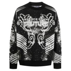 Used Versace Jeans Couture Space Couture Galaxy Cotton Sweatshirt