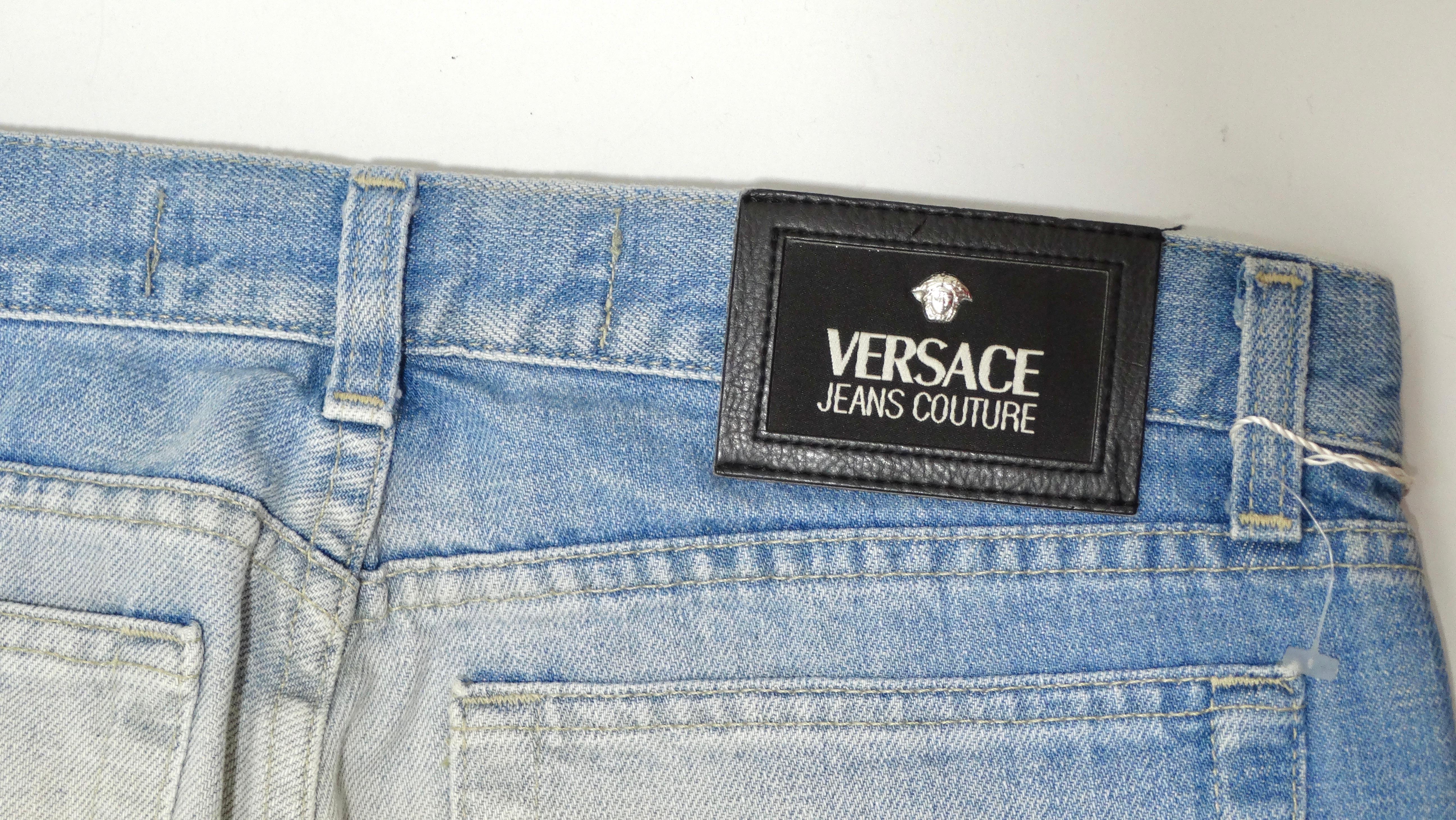 Versace Jeans Couture Sparkle Starfish Printed Jeans en vente 1