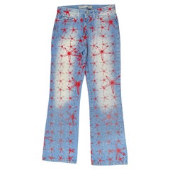 Vintage Versace Jeans Couture Sparkle Starfish Printed Jeans