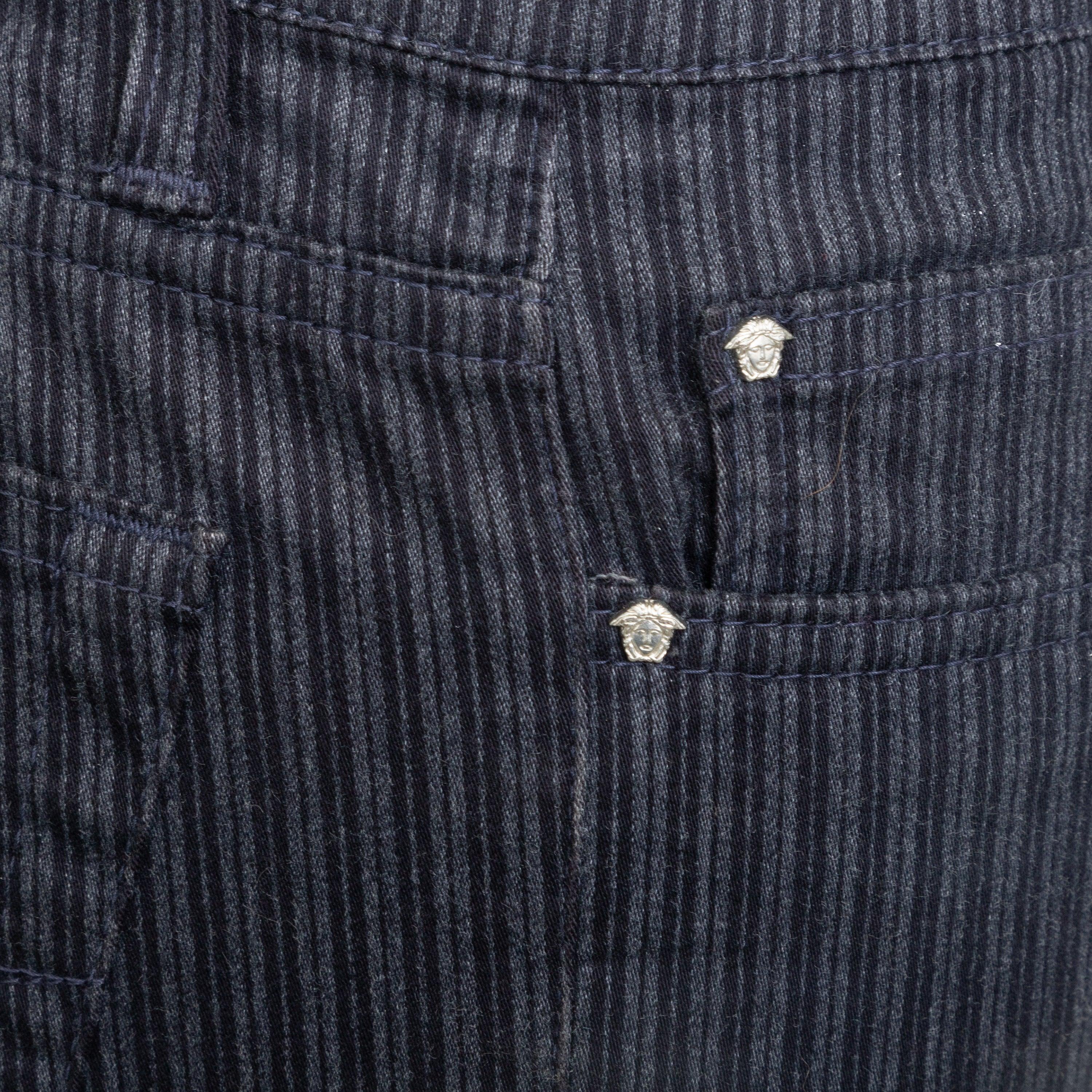 Men's Versace Jeans Couture Stripe Pants - '00s For Sale