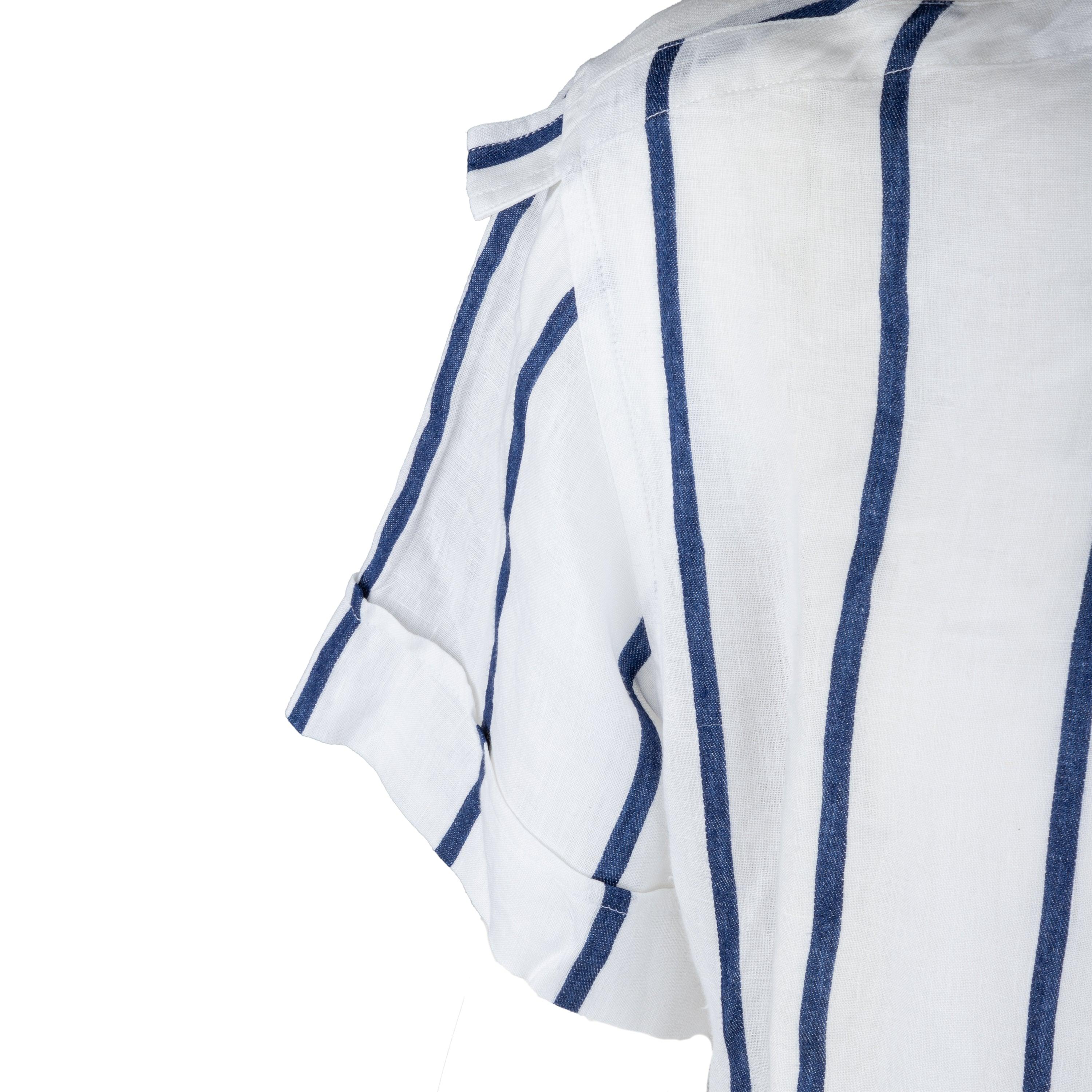 Gray Versace Jeans Couture Stripe Shirt - '00s For Sale