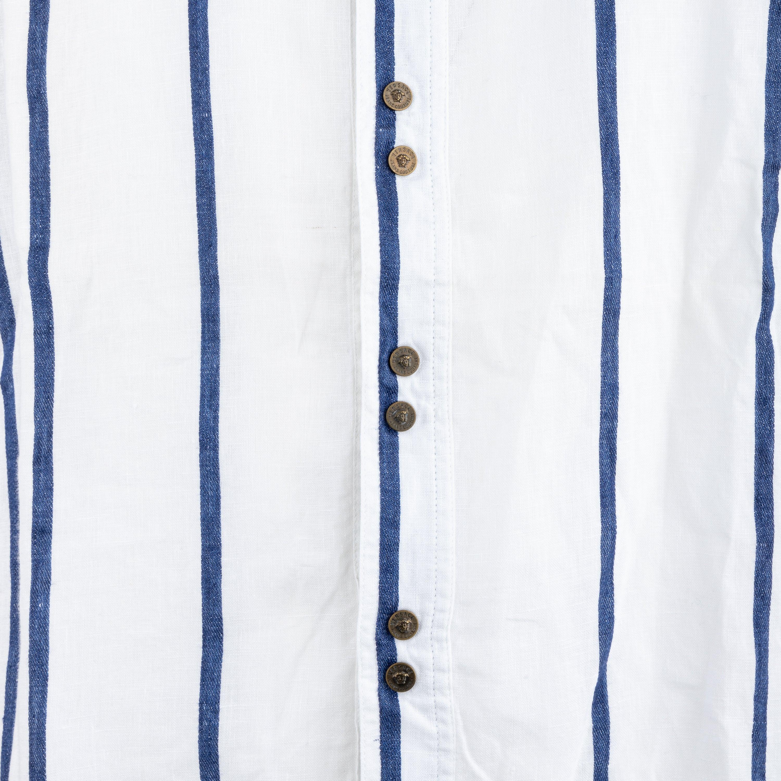 Versace Jeans Couture Stripe Shirt - '00s In Good Condition For Sale In Milano, IT