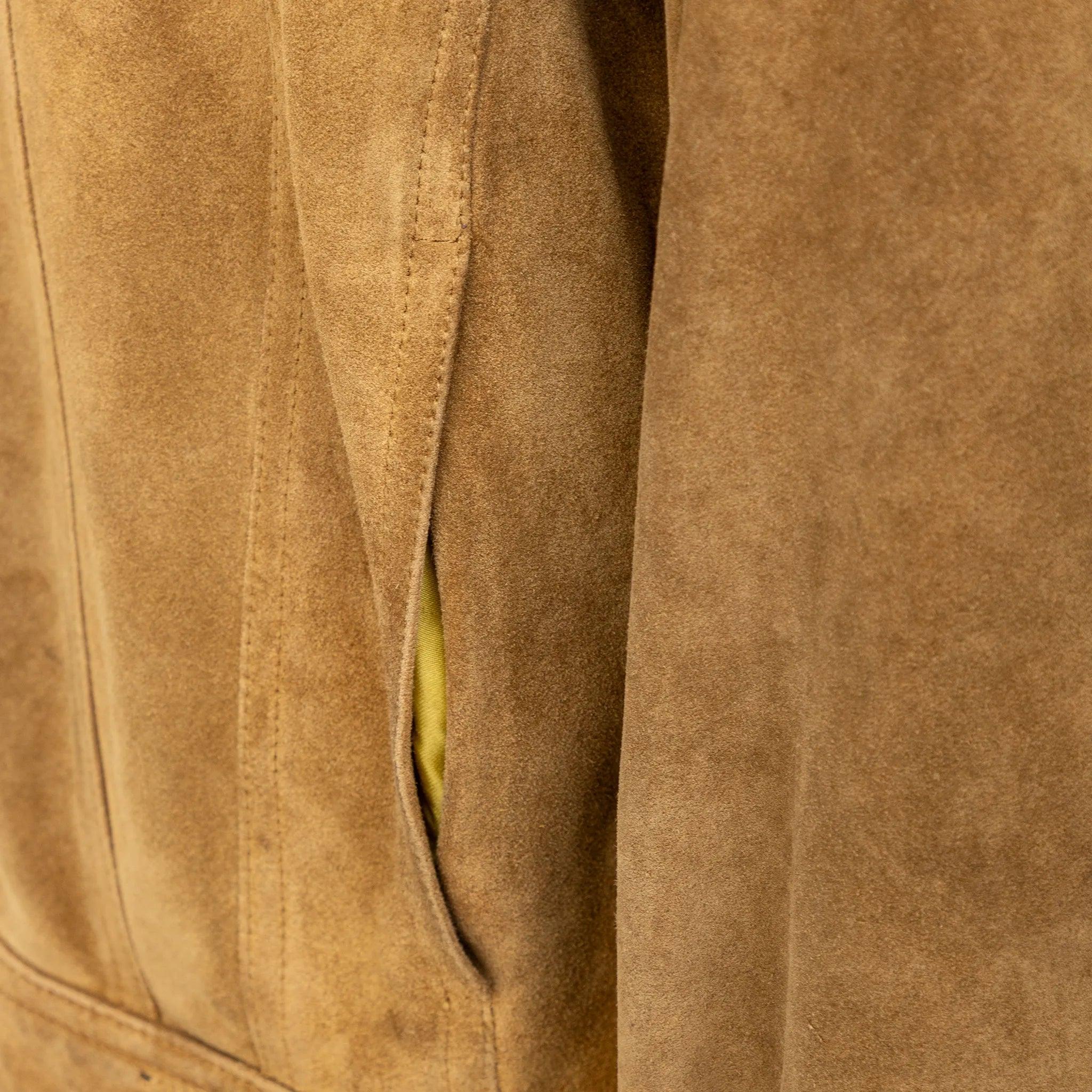 Giacca in pelle scamosciata Versace Jeans Couture - Anni '90 in vendita 5