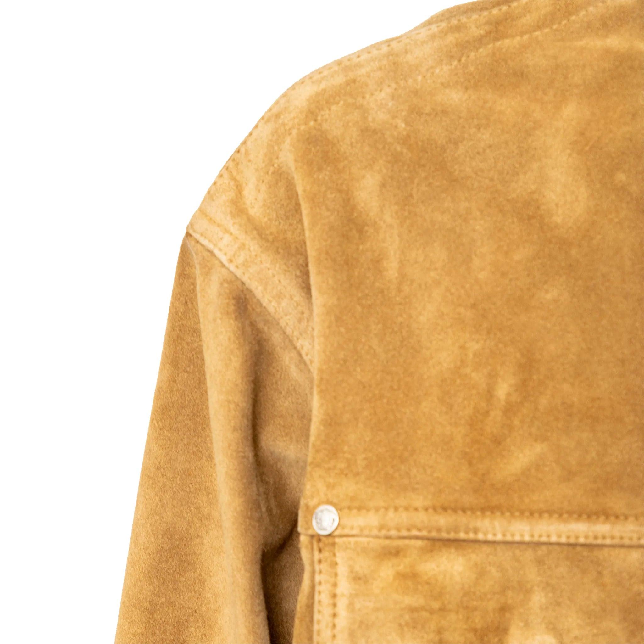 Uomo Giacca in pelle scamosciata Versace Jeans Couture - Anni '90 in vendita