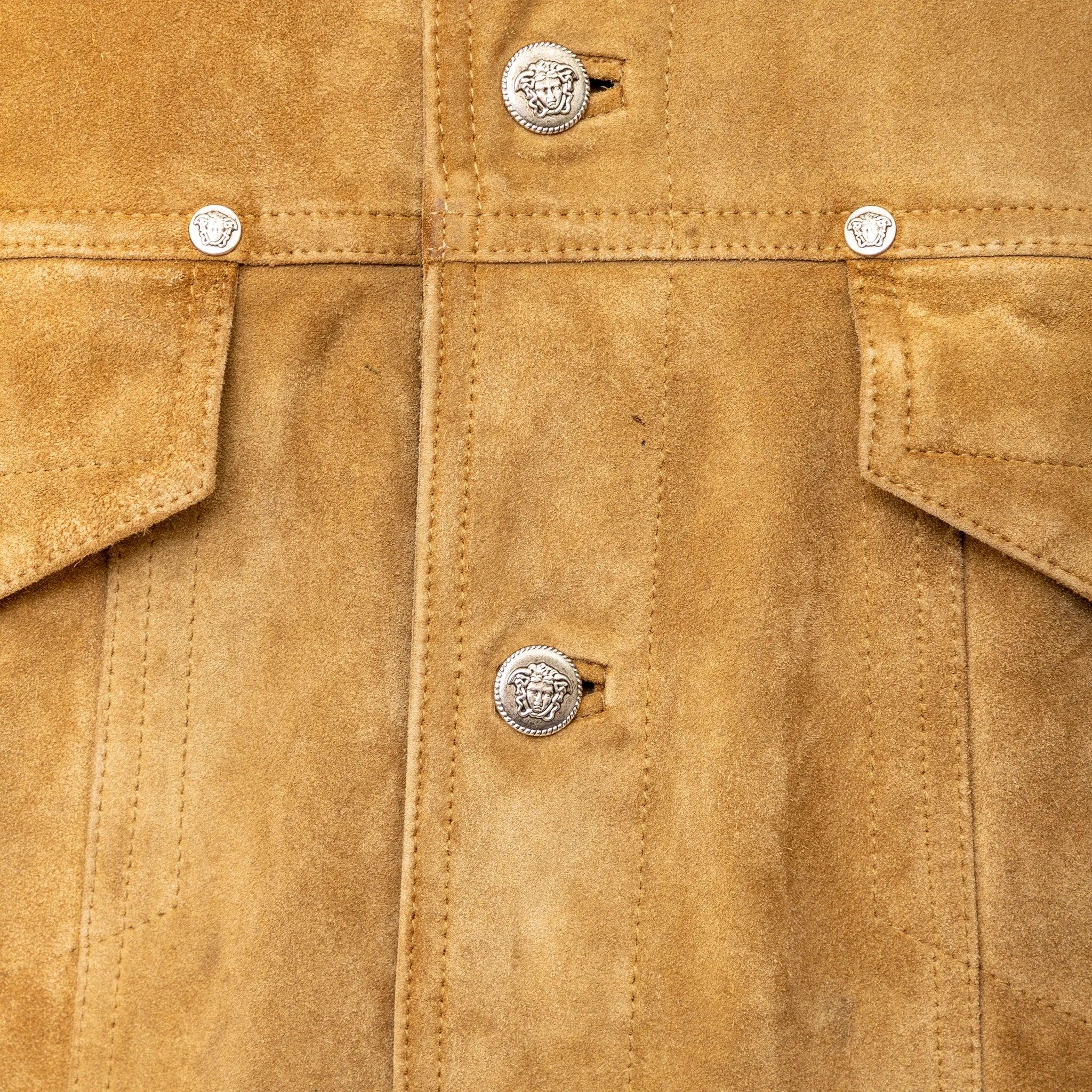 Giacca in pelle scamosciata Versace Jeans Couture - Anni '90 in vendita 2