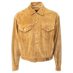 Giacca in pelle scamosciata Versace Jeans Couture - Anni 
90