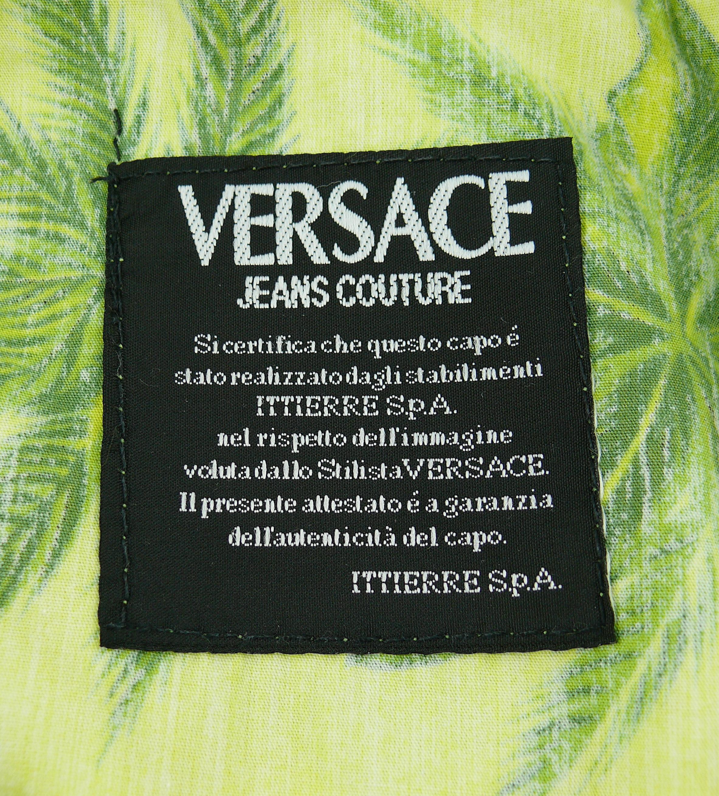 Versace Jeans Couture Vintage 1990s Tarzan Jungle Print Pants 7