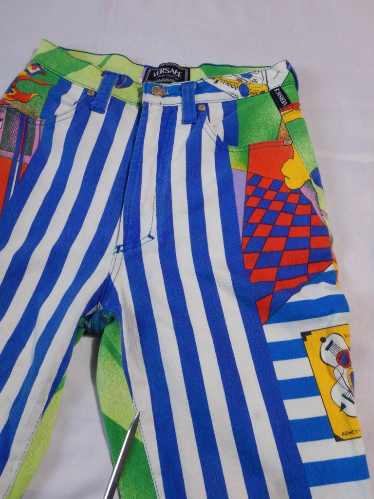 Versace Jeans Couture Vintage 1995 New York Jazz High Waisted