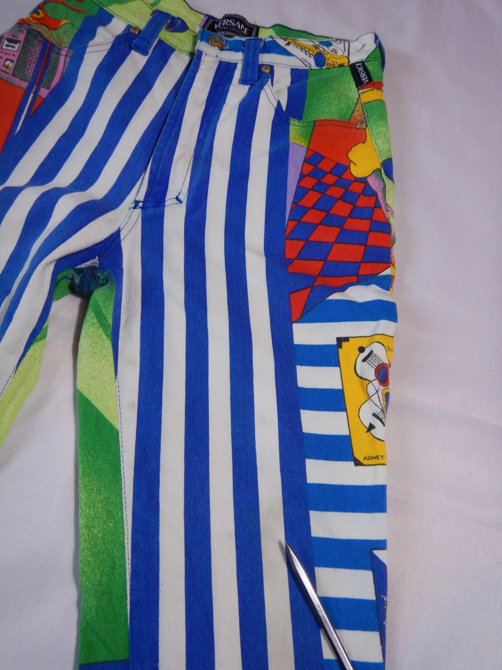 Versace Jeans Couture Jeans Vintage 1995 New York Jazz Jeans taille haute 26