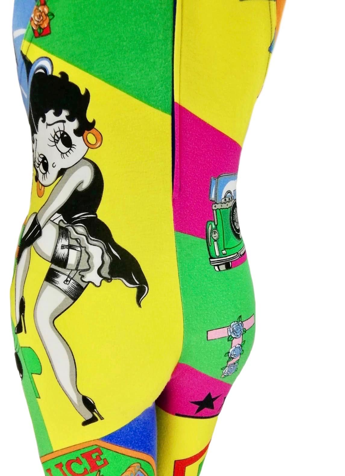 VERSACE JEANS COUTURE - Robe vintage des années 80  Betty Boop - Combinaison et veste en vente 11