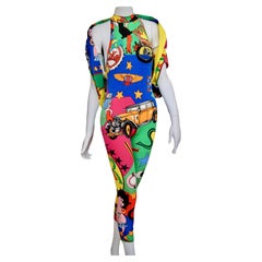 VERSACE JEANS COUTURE Used 80s  Betty Boop jumpsuit and jacket